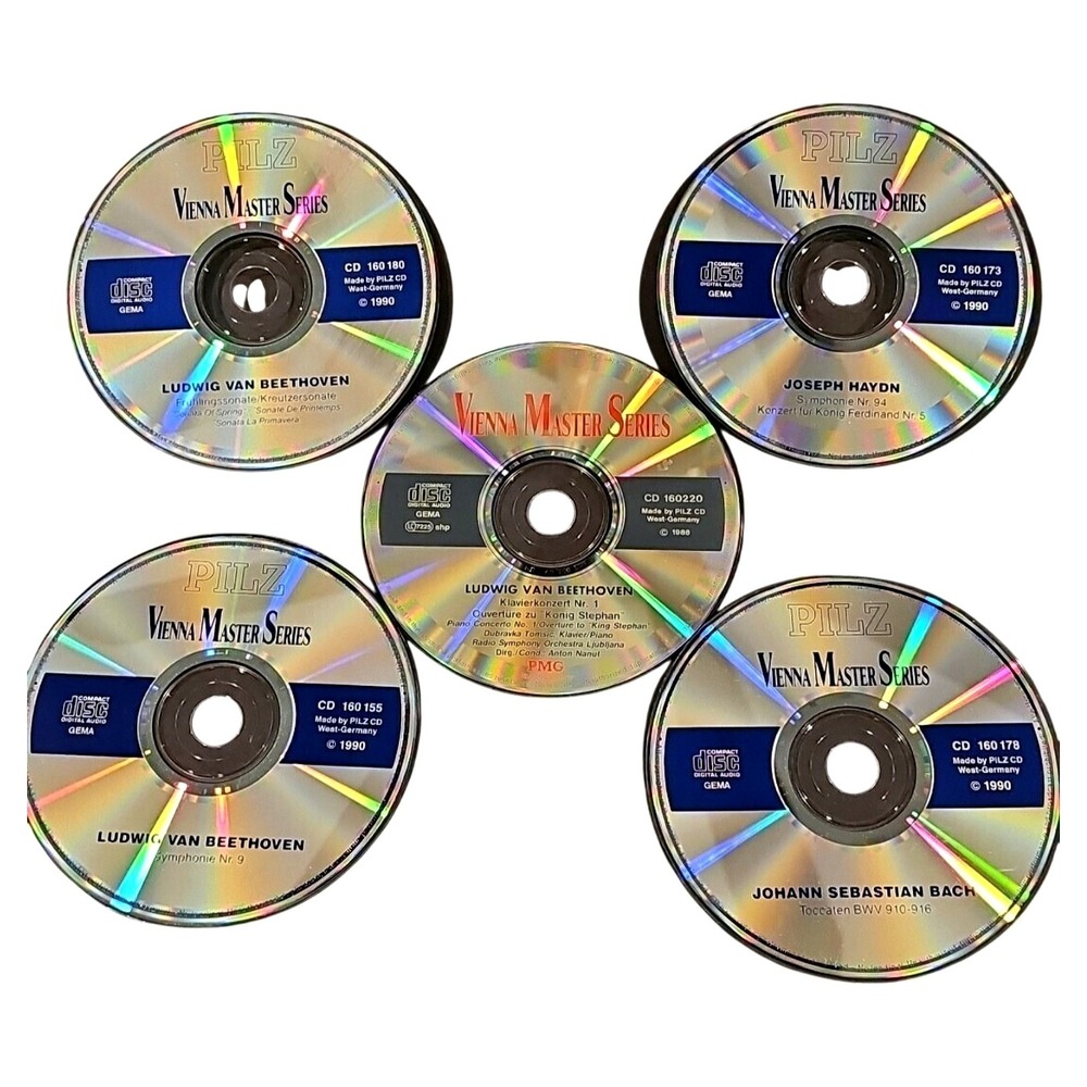 Vienna Master Series Pilz Classical CD Lot 5pc WG Beethoven Bach Haydn Good‎